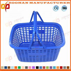 More Colors Plastic Double Handle Shopping Basket 