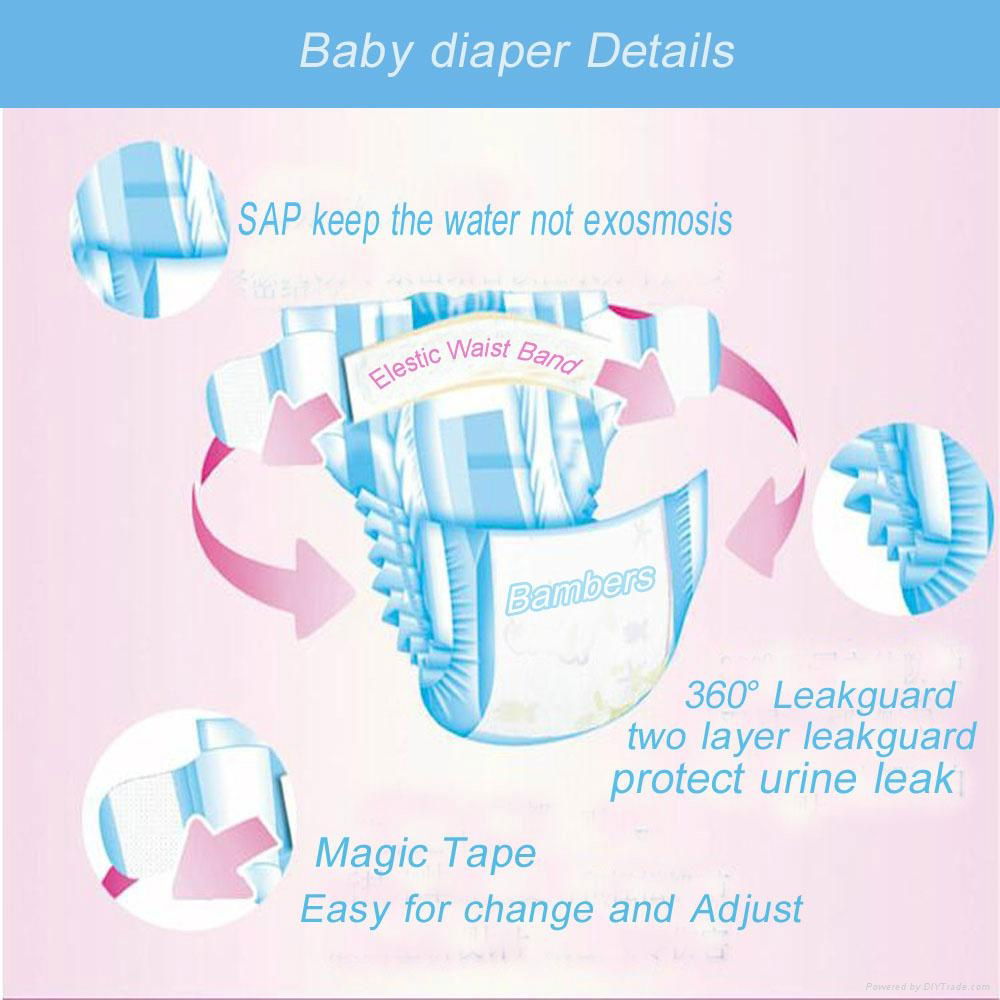 high quality disposable baby diaper 5