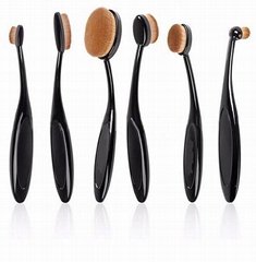 2016 fasihonable 6pcs Oval makeup cosmetic  brush set