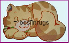 chinese handmade cartoon design floor mat