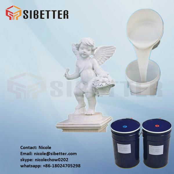 Additional cure liquid silicone rubber for plaster mould making