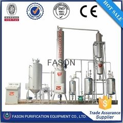 Online-working and Vacuum technology automatic waste engine oil distillation 