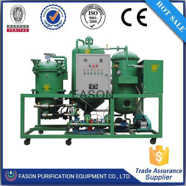 Dewater and Decolor completely lube oil recycling machine