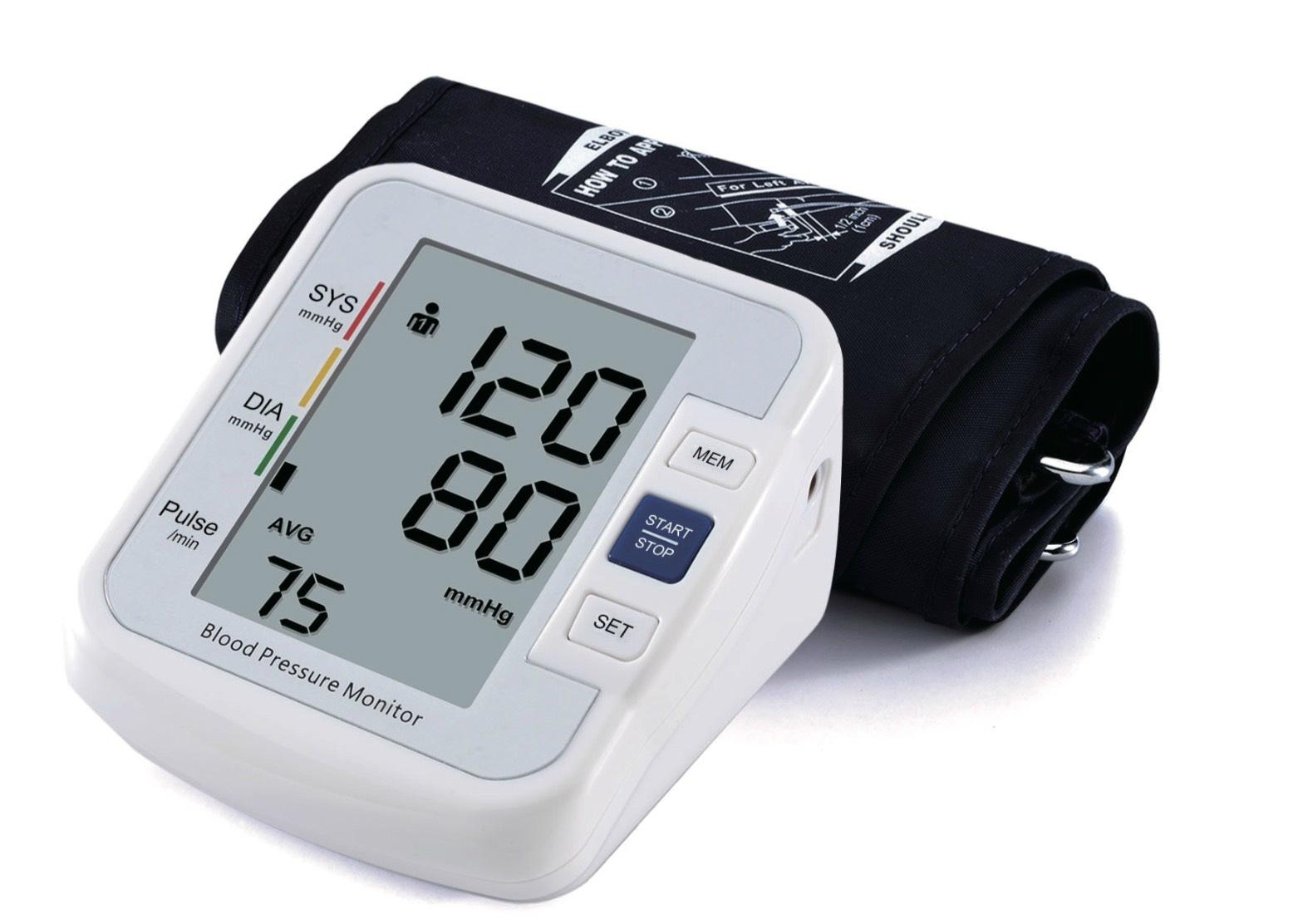 Digital upper arm blood pressure monitor with CE & FDA approved