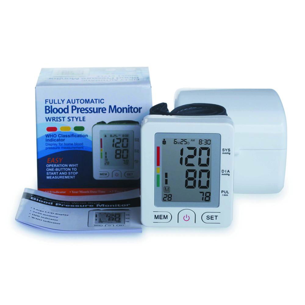 Auto digital upper arm blood pressure BP monitor heart beat meter large cuffsFul 3