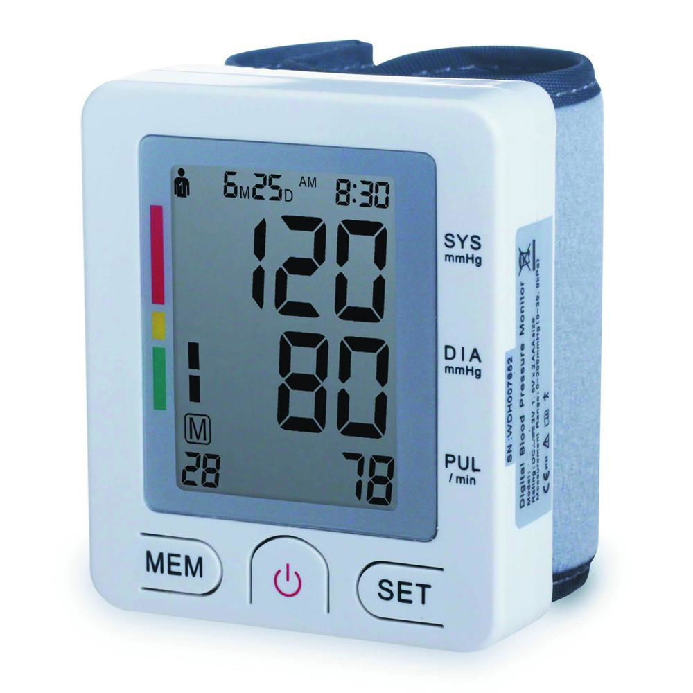 Auto digital upper arm blood pressure BP monitor heart beat meter large cuffsFul 5