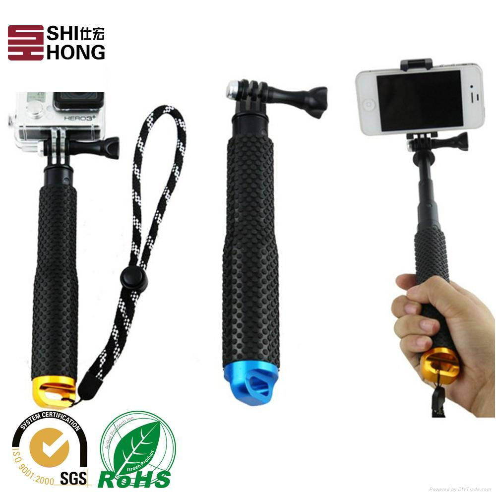 Foldable Wired Monopod Selfie Stick for All Cell Phone 4
