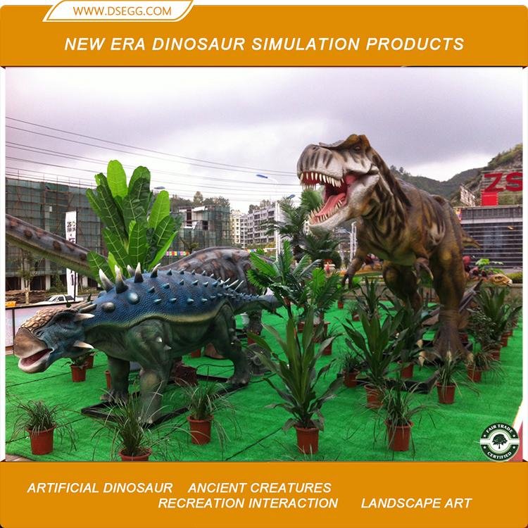 Outdoor Animated Christmas Dinosaurs Life-Size Dinosaur Models