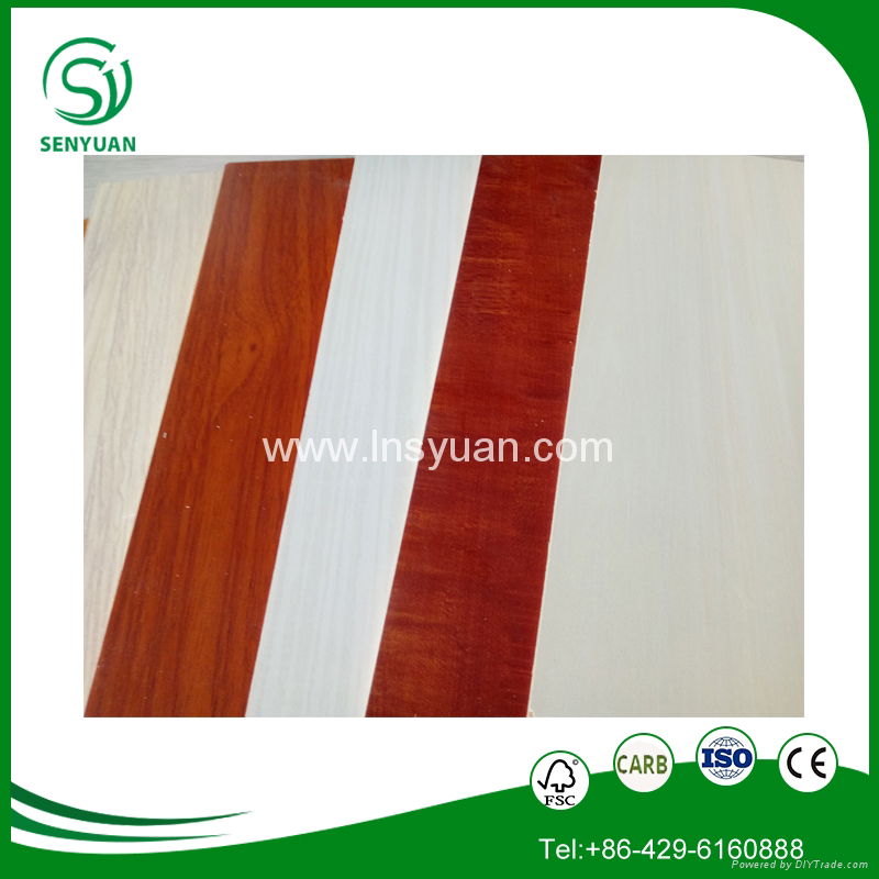 the besr cheap price 1220x2440mm  Melamine coated plywood from China factory  3