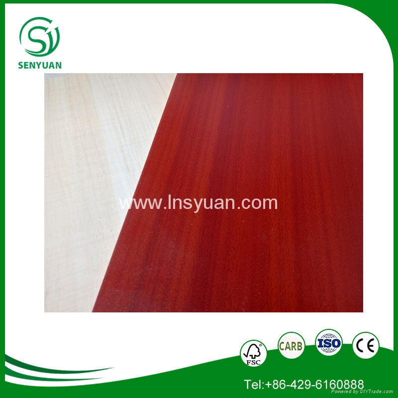 the besr cheap price 1220x2440mm  Melamine coated plywood from China factory  4