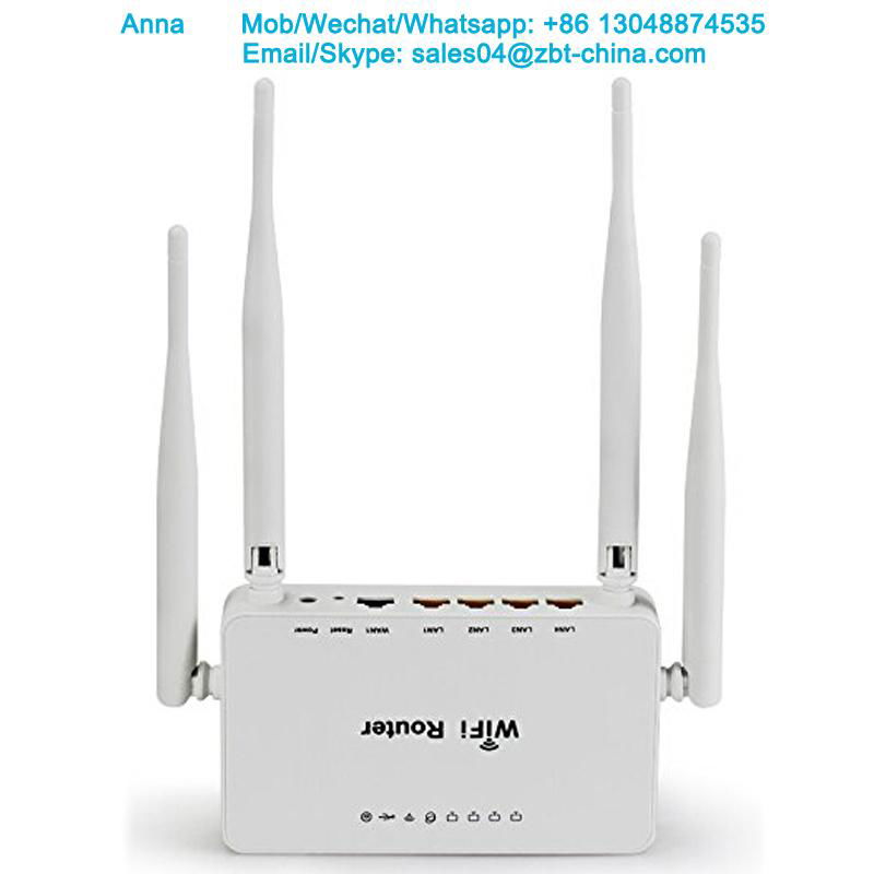 home use 4 external antenna openwrt wireless router with usb port