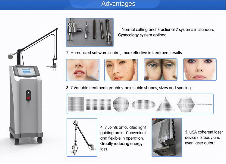 10600nm skin resurfacing vaginal tightening medical fractional co2 laser 3