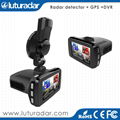 3 in 1 1080P FHD Ambarella A7 Car DVR GPS Radar Detector with night version cam 1