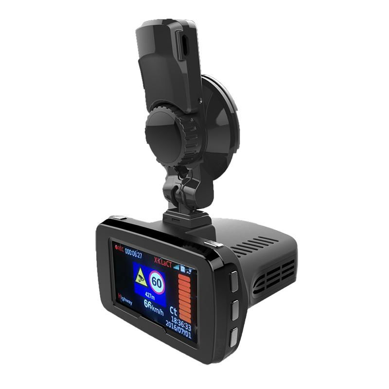 Ambarella LA750 FHD 1080P Manual Car Camera HD DVR A77 GPS Radar Detector 3 in 1 2