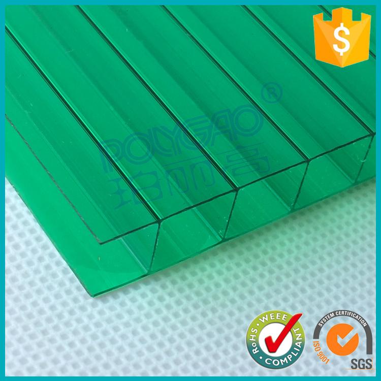 8mm twin wall colored cheap lexan hollow polycarbonate sheet price