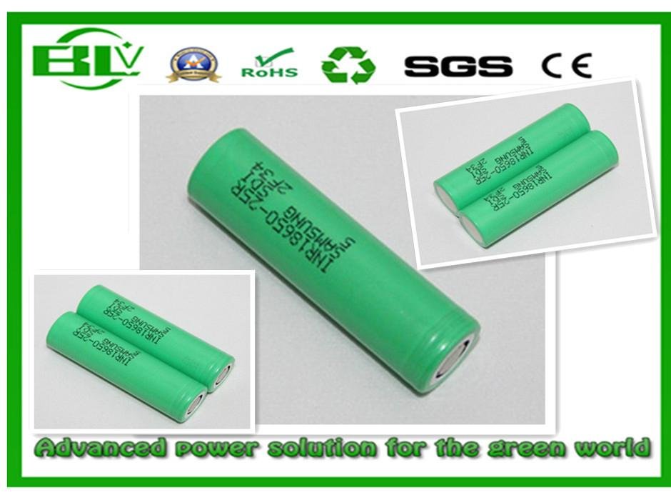 Samsung 25r 2500mAh Rechargeable Battery Li-ion Cheap Price Formall Portable Com