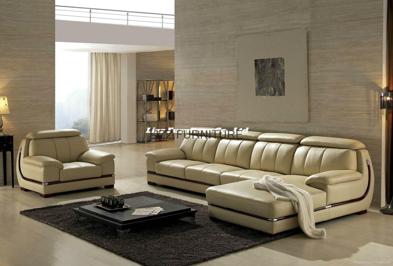  Living  room  L shape leather sofa set LZ063 LIZZ China 