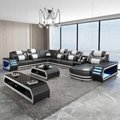LUXURY EXTRA SIZE HOME FURNITURE SOFA WITH TV TABLE AND TEA TABLE
