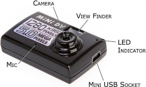 Digital Camera Video Recorder Mini DV With Motion Sensor