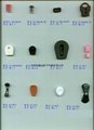 Plastic button pull head card rope clip plastic rope buckle fixed screw