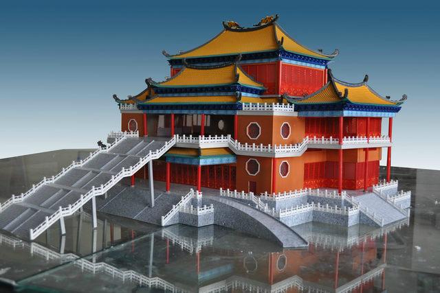 湖北古建沙盤模型