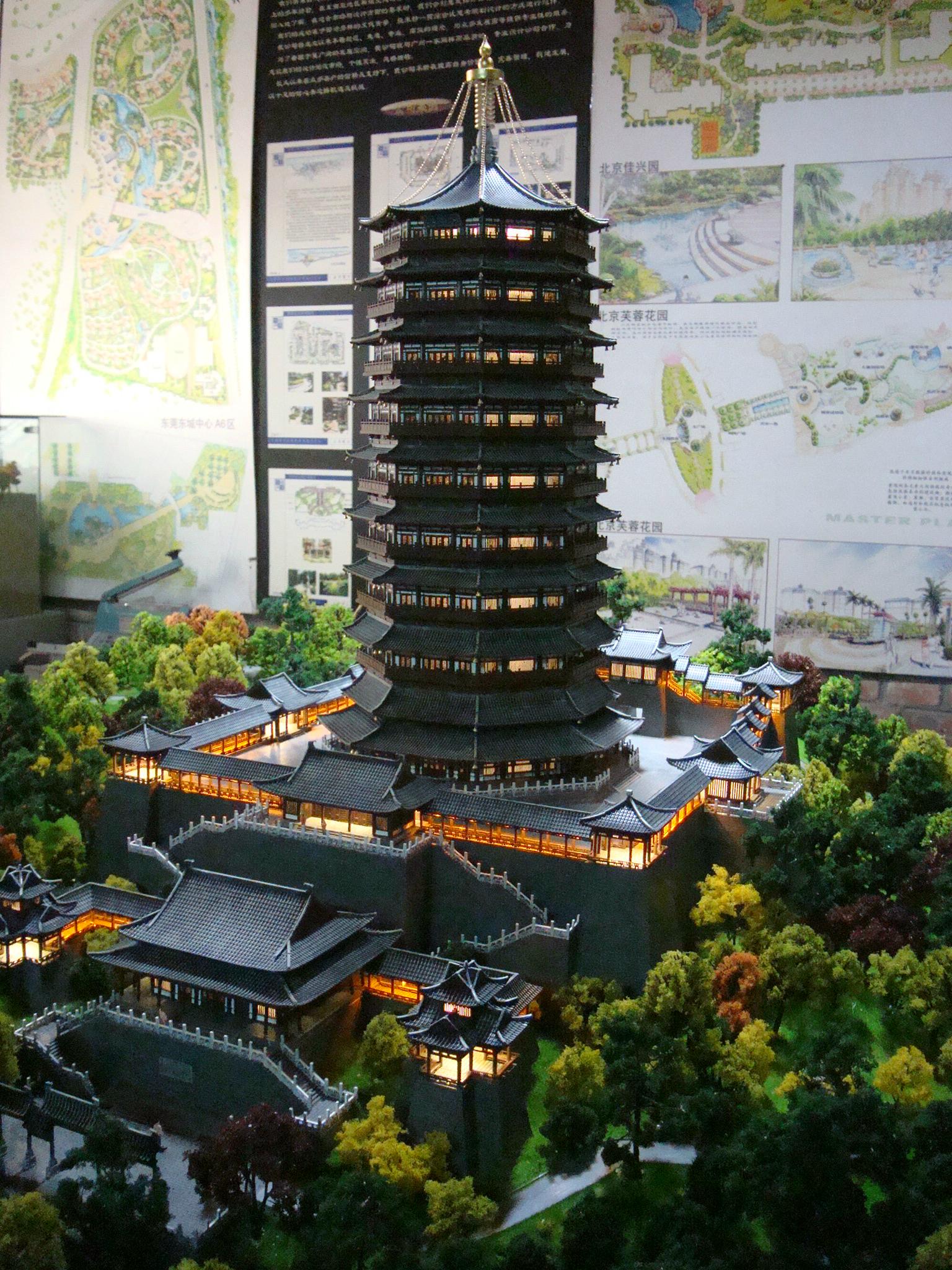 湖北古建沙盤模型 2