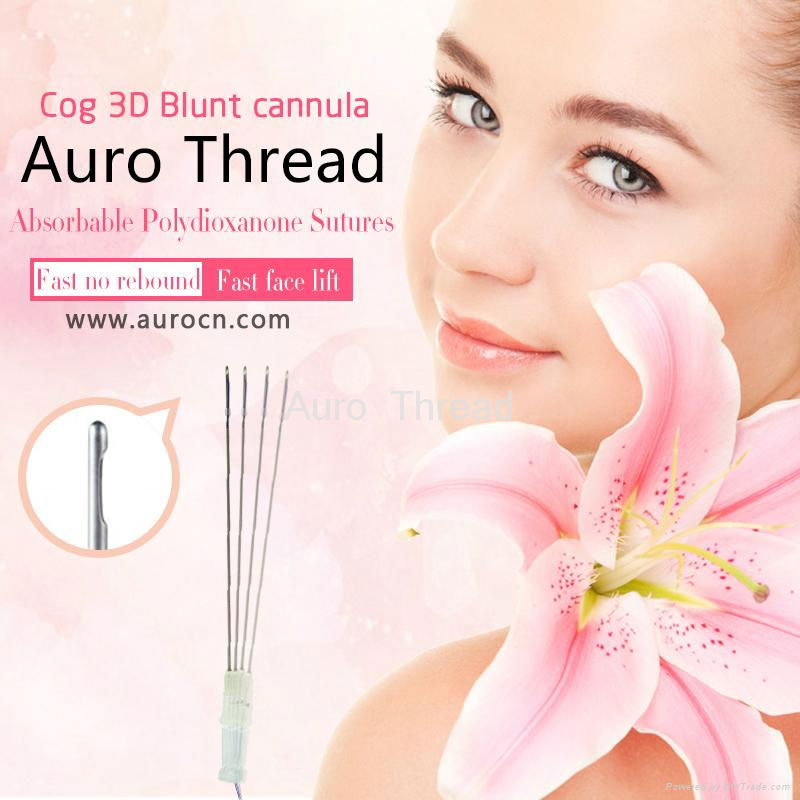 Barbed Cog Knot Skin Care Face Lifting Double Cog Thread/Pdo Tornado Thread/Mono 5