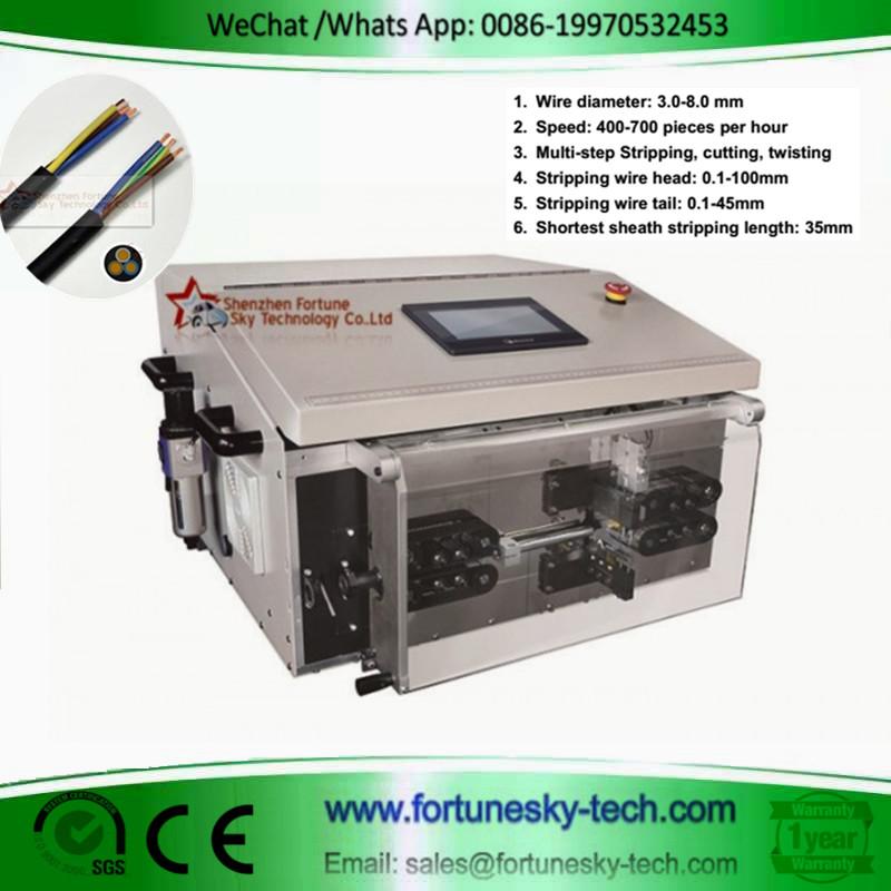 Fully Automatic Round Sheathed Cable Cutting Stripping Machine