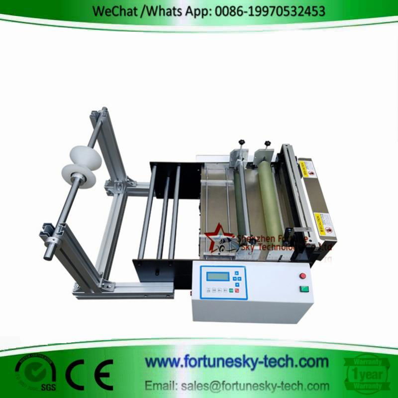 Electric eye cutting machine for smart phone membrane label barcode