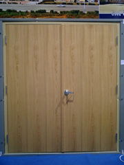 double leaf wood fire door