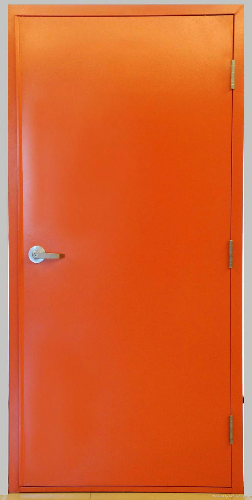 flush steel fire door