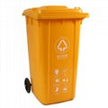 240 liter Plastic Outdoor Garbage bin with wheels 3