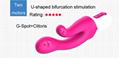 2016 best selling waterproof female rechargeable rabbit vibrator 2