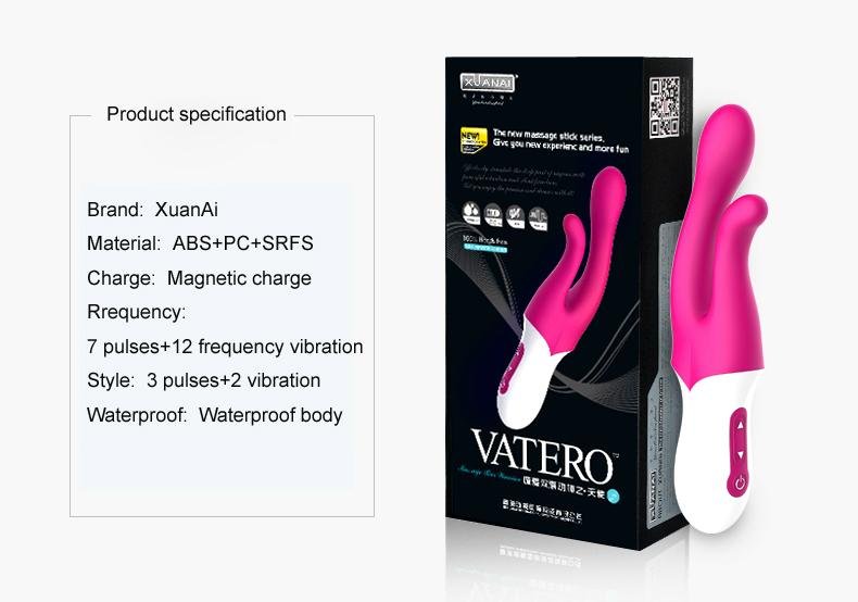 2016 best selling waterproof female rechargeable rabbit vibrator 3