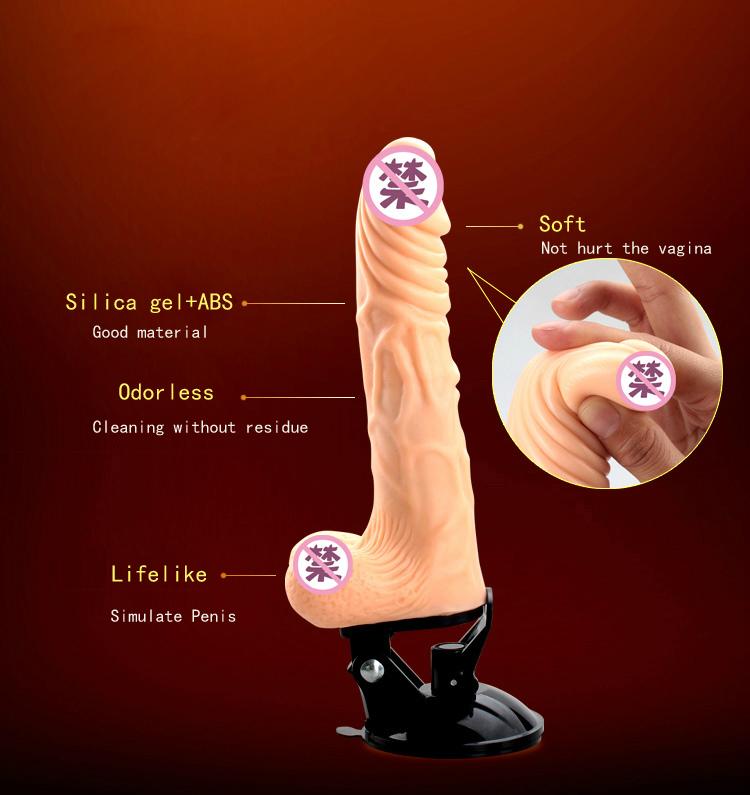 sex toy big rotate fake penis vibrating ejaculating dildo for woman 3