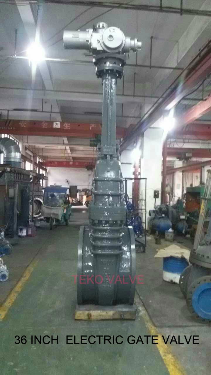 Electric Actuated Flaned End Gate Valve 2