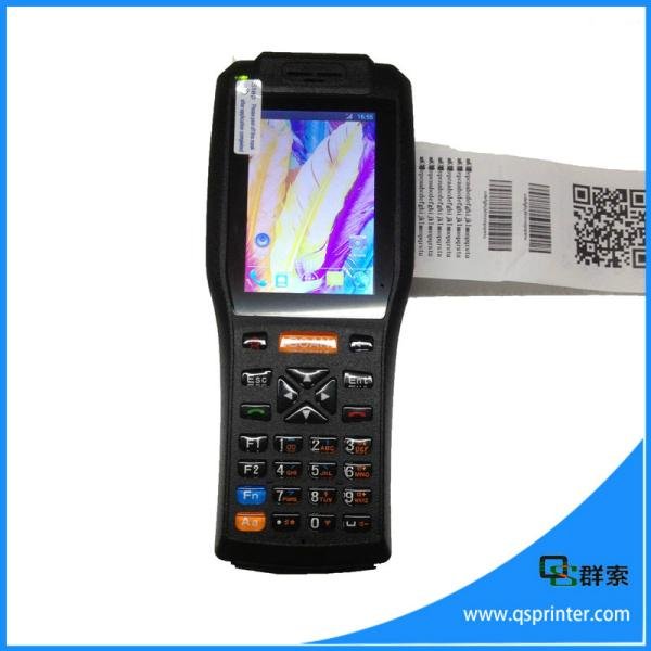 Android bluetooth handheld pos terminal with printer pda barcode scanner 4