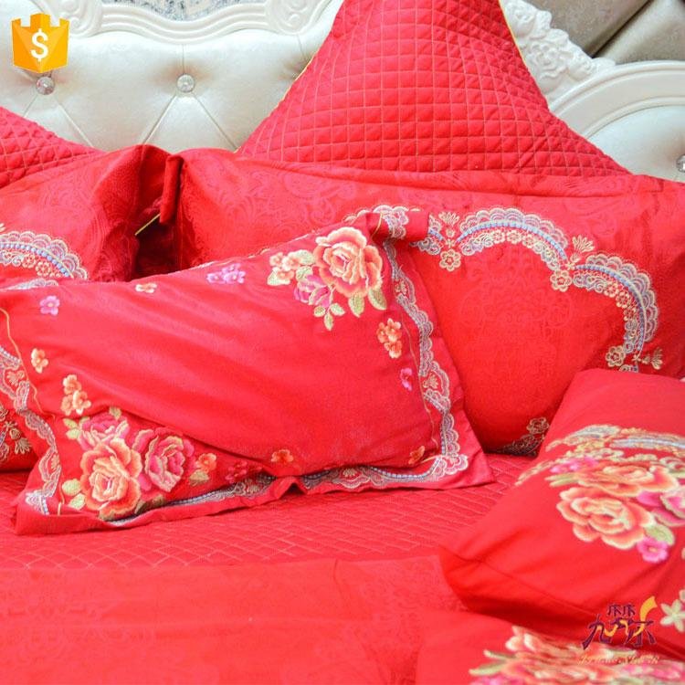  Luxury Silk Wedding Bed Set Wholesale 2