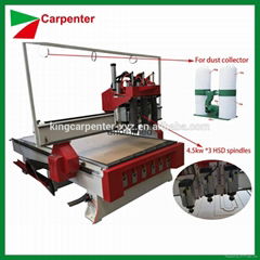 Professional 3d wood design cnc machine router KC1325A-3S with cnc router 1325 c