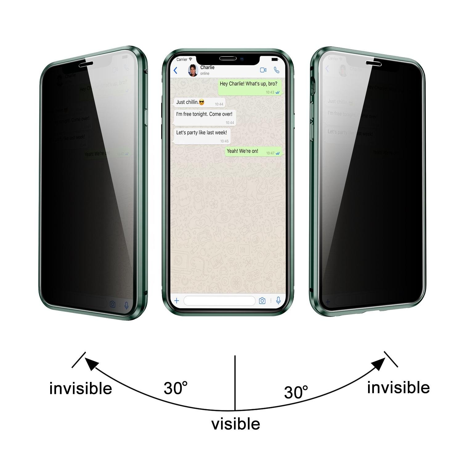 Double Sided Tempered Glass Phone Case for iPhone 11 Pro 5
