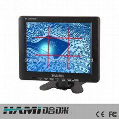 8" industrial monitor with cross line for positioning