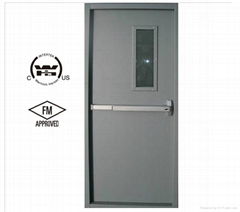 WH FM certificate steel fire door wood fire door hollow metal door