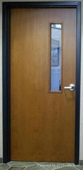 wooden fire door with UL listed