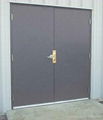 FM fire rated door with gray color  prime  paint