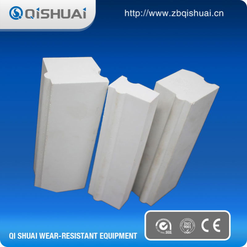 China manufacturer 95% ceramic liner brick 5