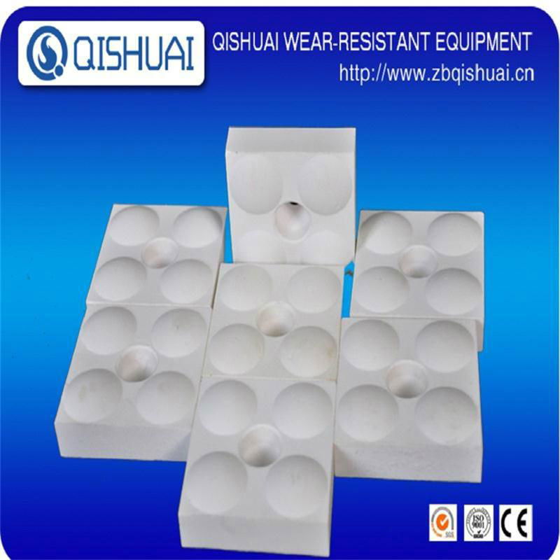 China manufacturer 95% ceramic liner brick 3