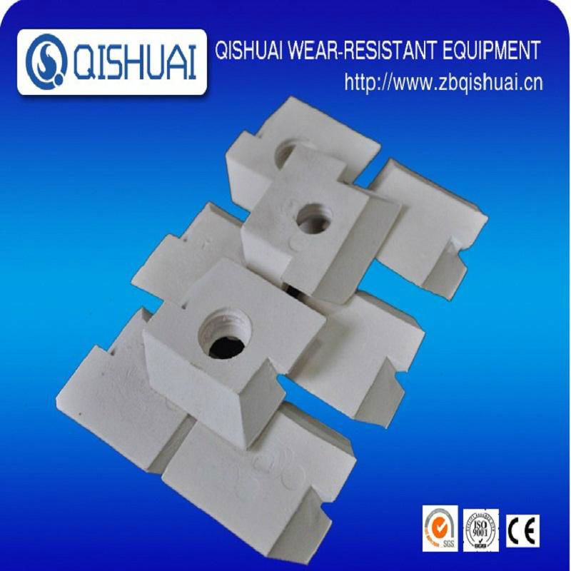 92% Alumina ceramic wear resistant liner brick 5