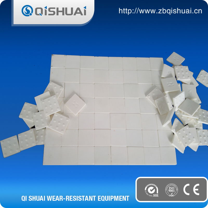 95 High hardness alumina ceramic wear resistant liner plate QS8+6