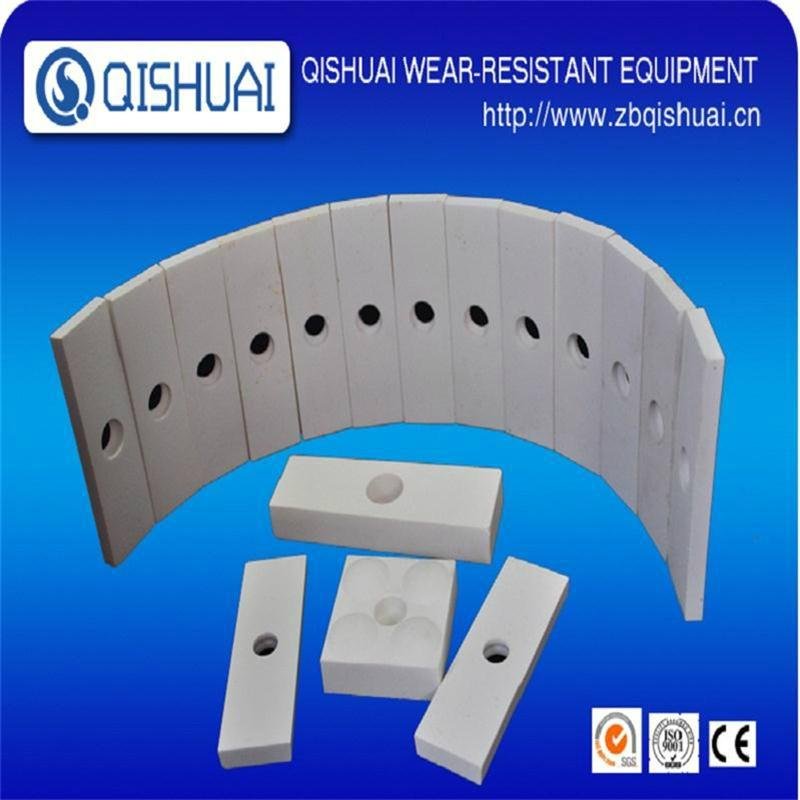 Wear resistant alumina ceramic lining sheet in china
