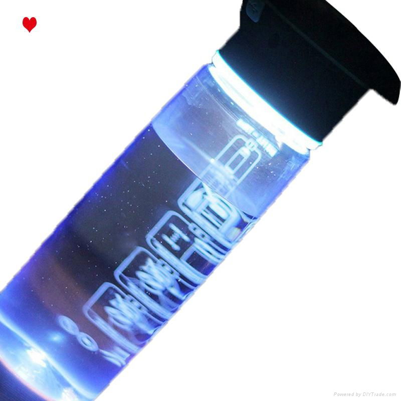 750 ml SOS signal UV sterilization led light sports water bottle  4